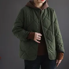 ☆ グリーン ☆ 2XL ☆ 防寒 キルティングコート pka2811 ジャケット レディース カジュアル キルティングコート 中綿コート 中綿 キルティング ショート丈 カーディガン 軽量 防風 防寒 コート 無地 大きいサイズ ゆったり ノーカラー 暖かい
