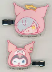 【中古】アクセサリー(非金属) だるまいずごっど×クロミ 前髪クリップセット(2個セット) 「エニマイくじ 大妖怪×サンリオキャラクターズ」 D賞