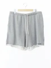 セリーヌ CELINE Embroidered Sweat Shorts エンブロイダリー スウェット ショーツ ショート ハーフ パンツ 2Z063052H XL 灰 グレー ブランド古着ベクトル 中古241106のサムネイル