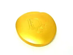 ■美品■ ChristianDior クリスチャンディオール  コンパクトミラー 手鏡 ハンドミラー  レディース ゴールド系 DI4403