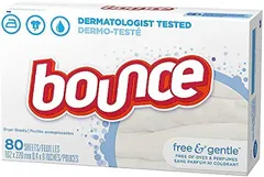 bounce 乾燥機用 柔軟シート バウンス フリー&ジェントル 80枚 無香料( 80枚 (x 1))のサムネイル