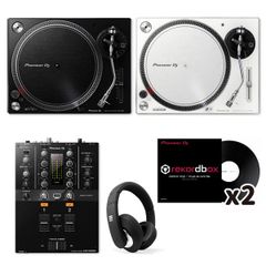 【新品・未使用アナログDJセット】PLX-500オールパイオニアrekordbox dvs爆安ビギナーセット（PLX-500/DJM-250MK2/voyage/rekordboxコントロールバイナルx2)※ターンテーブルのダストカバーは付属しておりません