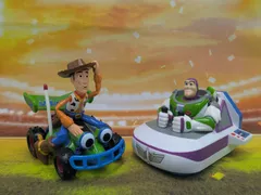 USA　ディズニー　トイストーリー　ウッディ＆RC　バズ　プルバックカー　バズライトイヤー