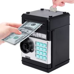 【在庫セール】貯金箱 パスワード保護 貯金箱 ATM 電子コイン 貯金箱 女の子 紙幣 男の子 スクロール EPHVODI 貯金箱