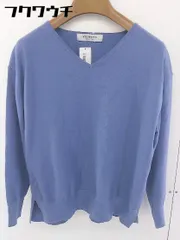 ◇ WORK TRIP OUTFITS GREEN LABEL RELAXING 長袖 ニット セーター ブルー レディース  【中古】 【1110150004694】