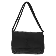 SAINT LAURENT PARIS (サンローランパリ) ニキ メッセンジャーバッグ メタルロゴ ナイロン ショルダーバッグ ブラック 757146 FACKHのサムネイル