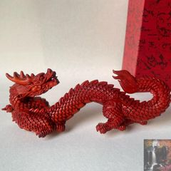 レッドドラゴン 置物 ラインストーン装飾 - メルカリ