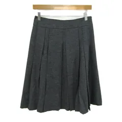 コムサ・デ・モード プリーツスカート ウール100% ボトムス ブランド 日本製 レディース 11サイズ グレー COMME CA DU MODE 【中古】
