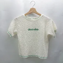 ◇ ⊂◎●未使用●Φ RETROGIRL レトロガール 配色 ステッチ 半袖 カットソー サイズF ホワイト レディース E  【1502030002867】