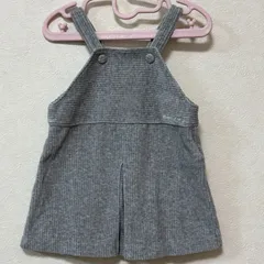 COMME CA ISM コムサイズ ベビー キッズ ジャンバースカート コーデュロイ 80㎝ グレー ワンピース
