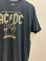 古着　L   ACDC   バンドTシャツ　ブラック