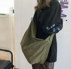 ショルダーバッグ ニュースペーパーバッグ メッセンジャー トート カーキ