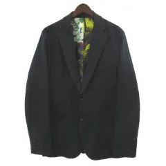 ソフネット SOPHNET. 19SS テーラードジャケット 裏地花柄 シングル 2B ネイビー 紺 XL のサムネイル