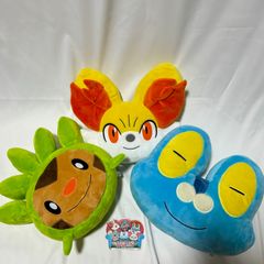 ポケモンセンター　フォッコ　ハリマロン　ケロマツ　フェイスクッション　ぬいぐるみ puaFLY2JXnFWuEk2ZMx5km.jpg@jpg
