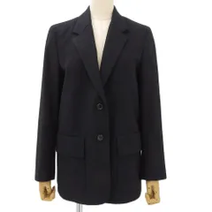 超美品 マーガレットハウエル MARGARET HOWELL 18AW 2018年商品 FOX BROTHERS FLANNEL 2つボタン フランネル ジャケット サイズ2 レディース 定価86900円