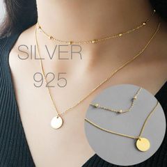 ネックレス ゴールド レディース 新品未使用  匿名配送  アクセサリー おしゃれ 人気 おすすめ かっこいい カジュアル シルバーネックレス シルバー SV925 silver925製 ネックレスチェーン ネックレスレディース シルバーアクセサリー 2連