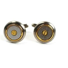 ダンヒル  カフス シルバー×ゴールド 中古 ABランク