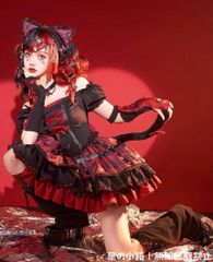 Malymoon マリームーン キャンドルローズブラックヴァンパイア レッド