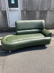 ソファ　モスグリーン　緑色　3人掛け　三人掛け　２人掛け　二人掛け　家具　インテリア　ソファー【店舗引き取り値下げあり‼️】