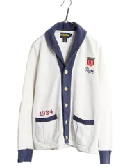 【お得なクーポン配布中!】 ラグビー ラルフローレン ショールカラー スウェット カーディガン メンズ L 古着 ポロ RUGBY トレーナー スエット 前開き 羽織り ツートン