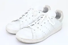 アディダス スニーカー スタンスミス J F34338 ローカット シューズ 靴 白 ジュニア キッズ 女の子用 23cmサイズ ホワイト adidas 【中古】