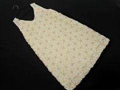 rosebullet ローズブリット スパンコール モチーフレース 結婚式二次会 ドレス ワンピース size2/オフホワイト ■■ レディース