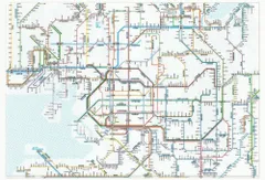 鉄道路線図クリアファイル 関西 日本語 RFKJ 東京カートグラフィック 4562339392547