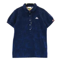 サイズ：S KAPPA GOLF カッパゴルフ  半袖ポロシャツ 総柄 ネイビー系 [240101374740]# ゴルフウェア レディース ストスト