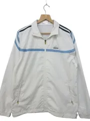 【送料無料】USA 古着 アディダス adidas ナイロン ジャケット ジャンパー ウォームアップ 裏メッシュ 白 メンズ Mサイズ■L24316AWS21-1K(（4）5/28