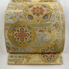 専用帯1858 2335 二本セット●服部織物謹製 青々庵 高級 正絹 六通袋帯 専用帯1858 2335 二本セット○服部織物謹製 青々庵 高級 正絹 六