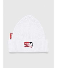 ディーゼルDIESEL ニット帽　Coca-Cola ニットキャップ ホワイト フリーサイズ ディーゼル