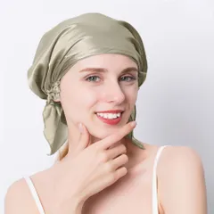 ☆ ベージュ ☆ ナイトキャップ シルク pmy5040 ナイトキャップ シルク 可愛い シルク100% ヘアキャップ シルクキャップ ナイト キャップ 就寝用 帽子 ショートヘア ショート かわいい おしゃれ シルク製 保湿 吸水 調湿 おやすみ 睡眠