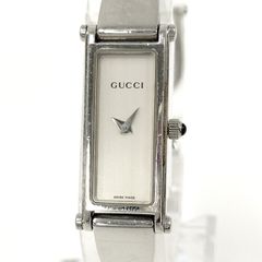GUCCI レディース 腕時計 バングルウォッチ SS シルバー文字盤 1500L