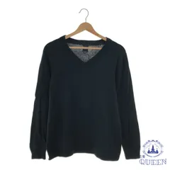 ☆美品☆ Gap ギャップ トップス ニット セーター シンプル Vネック 長袖 レディース ネイビー S 901-11924 送料無料 古着