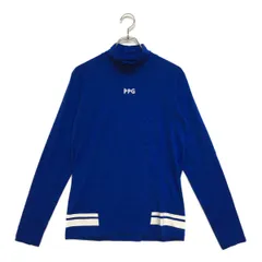 未使用品 メンズ パーリーゲイツ PEARLY GATES 長袖シャツ 4(M) 青 ブルー モックネック ハイネック 春秋
