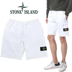 6 STONE ISLAND ストーンアイランド 101564651 A0001 ホワイト スウェットパンツ