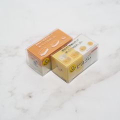 （2種セット）サンスター文具 育てる消しゴム シバゴム ピヨゴム  _