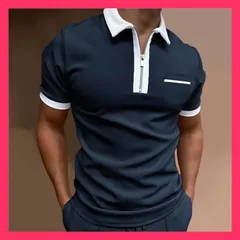 ★スタッフおすすめ★ ポロシャツ メンズ ゴルフシャツ 大きいサイズ 半袖 父の日 ハーフジップ ビジネス カジュアル 部屋着 おしゃれ 夏服 スポーツウェア