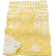 【新着商品】今治タオル フェイスタオル 3枚セット ブランド認定 日本製 速乾 高吸水 綿100% 国産 中厚 汗拭き 花柄 aika イエロー Aセット