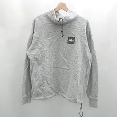◇ ⊇ CAMP7 キャンプセブン ハイネック ロゴプリント 長袖 トレーナー サイズL グレー レディース E  【1506190004686】のサムネイル