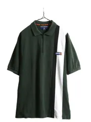 【お得なクーポン配布中!】 90s ポロスポーツ ラルフローレン ハーフジップ 鹿の子 半袖 ポロシャツ L