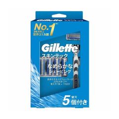 ジレット マッハシンスキンテック 本体 替刃 3枚刃  / ホルダー + 替刃5個 P&G