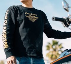 Dickies(R) x H-D(R)ヘビーウェイトLSイーグルTシャツ