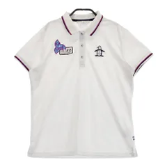 サイズ：LL MUNSING WEAR マンシングウェア  半袖ポロシャツ  ホワイト系 [240101324550]# ゴルフウェア レディース ストスト