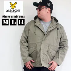 【LYLE&SCOTT/ライル＆スコット】メンズ ブランド モッズコート ジャケット ブルゾン アウター 薄手 ショート丈 ゆったり レギュラーシルエット 紳士 男性 M L LL ブラック カーキ レディース ユニセックス ペア オススメ 10001827