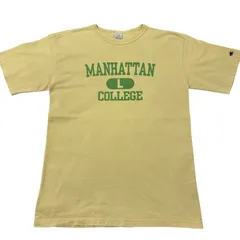 Champion USA製 T1011 半袖Tシャツ MANHATTAN イエロー XLサイズ チャンピオン 古着