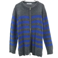 nonnative ノンネイティブ ボーダー柄 ニットジャケット 0 グレー メンズ 古着のサムネイル