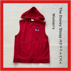 THE DISNEY STORE　 ディズニーストアー　ヴィンテージ　スウェットベスト　ジップアップベスト　ミニーちゃん　ミッキー　M