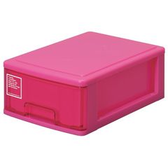 サンコープラスチック(SankoPlastic) 小物収納 シルキー 幅18.2×奥26.5×高9.9cm ピンク 0
