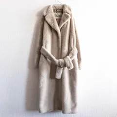 【2022AW/極美品】HERNO【エコファー ソフト ロング コート】38 ヘルノ y2308115のサムネイル